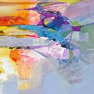 Colour Combustion Art Print