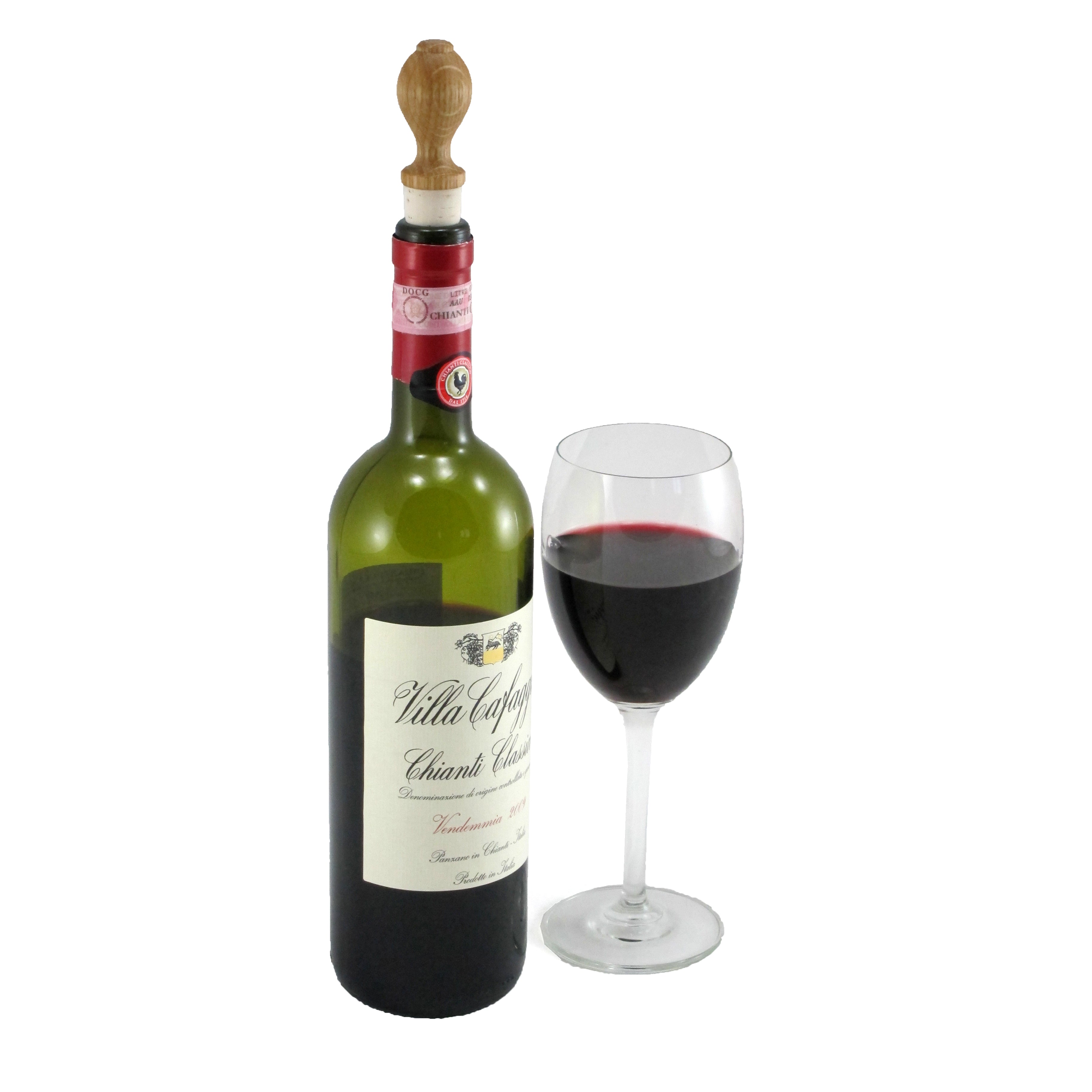 Oak & Cork Wine Bottle Stopper