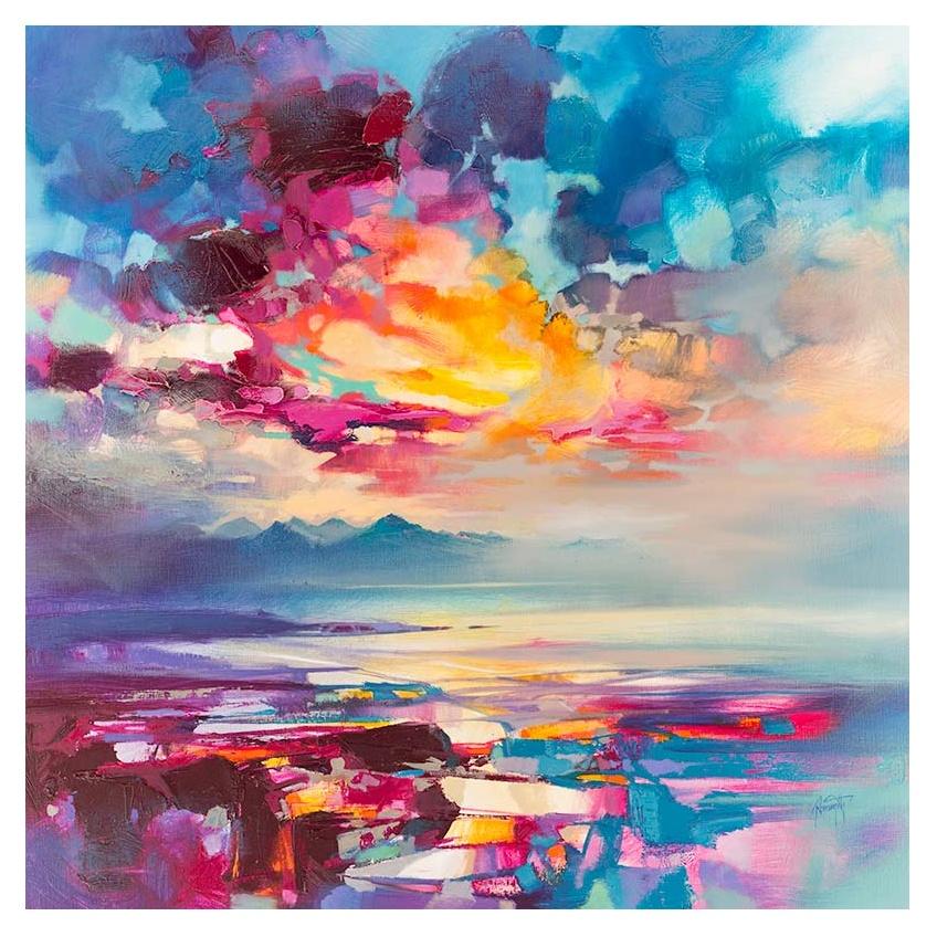 Cuillins Emerge Art Print