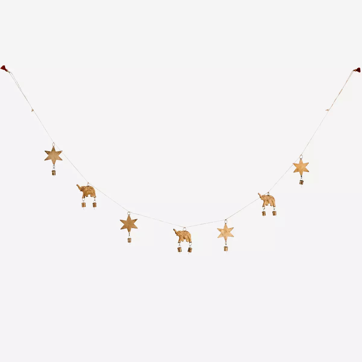 Elephants, Stars & Bells Brass Garland