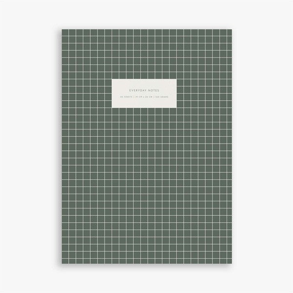 Check Sage Green Notebook