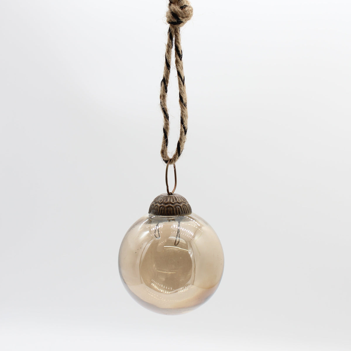 Whisky Lustre Glass Bauble - Round or Teardrop