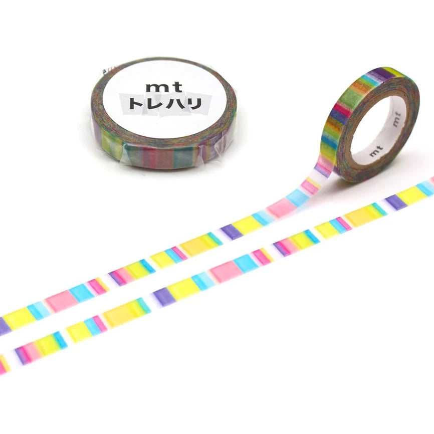 Acrylic Stripe MT Slim Washi Tape