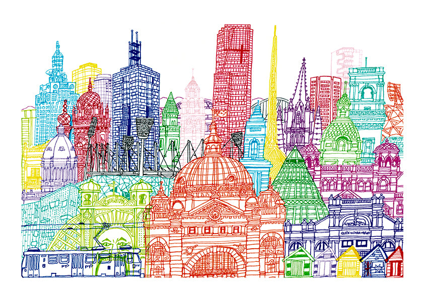 Melbourne Art Print