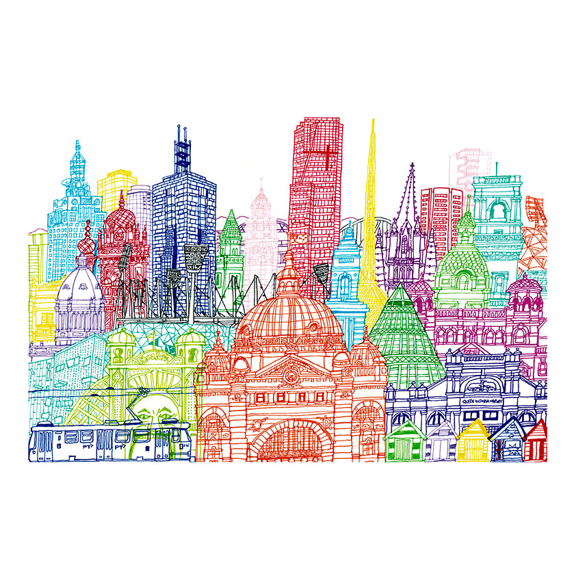 Melbourne Art Print