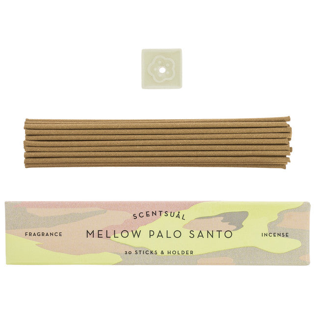 Mellow Palo Santo Incense With Ceramic Holder