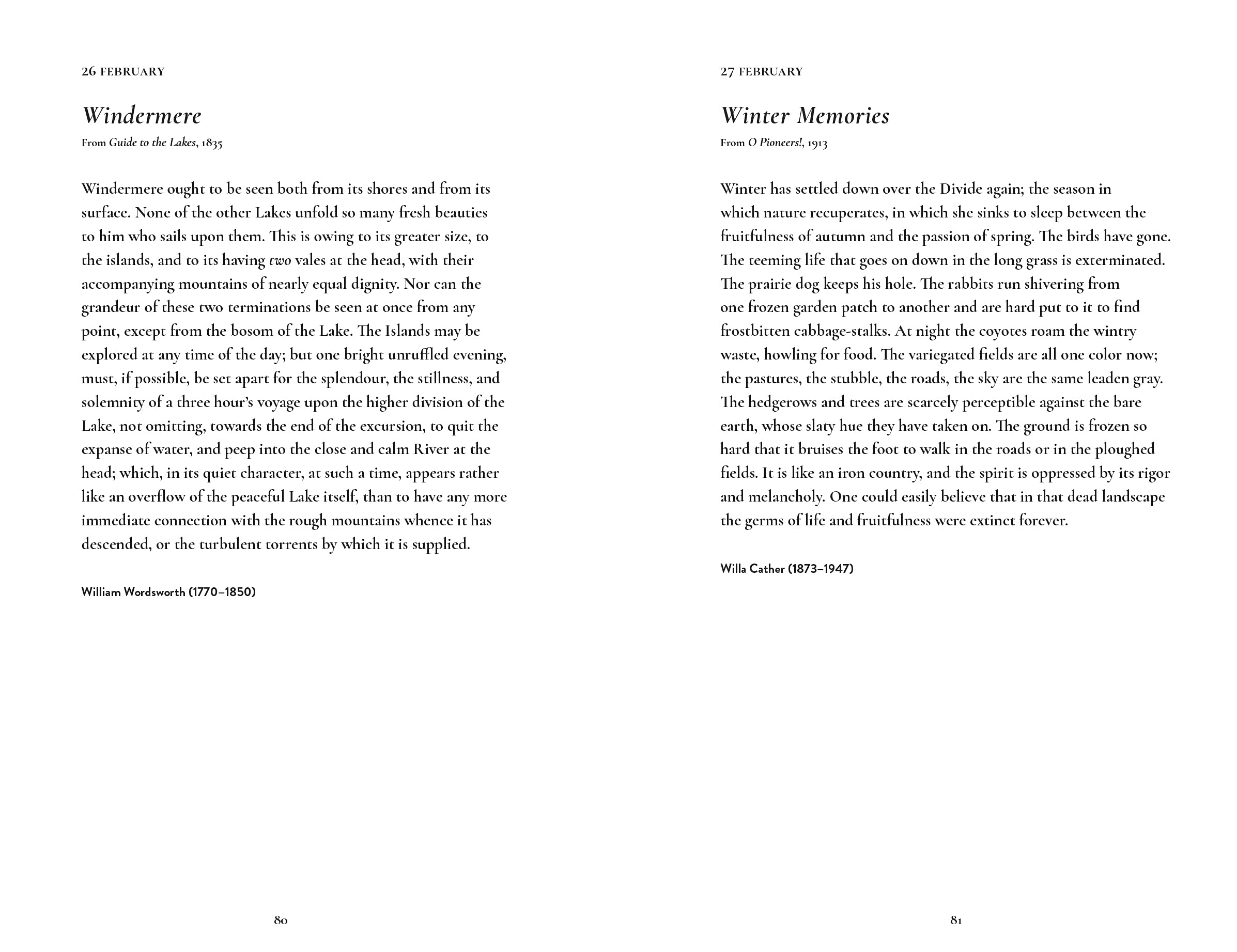 Nature Writing For Every Day Of The Year