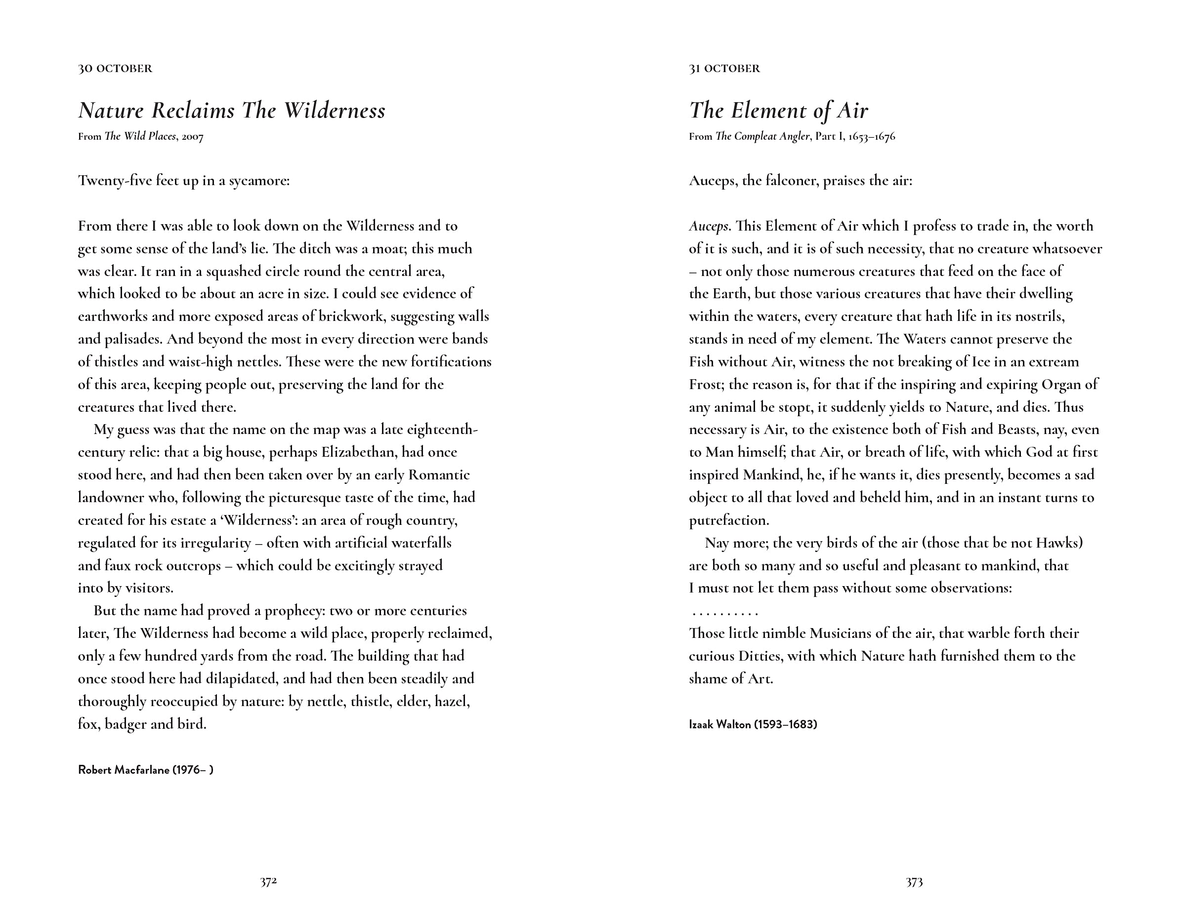 Nature Writing For Every Day Of The Year