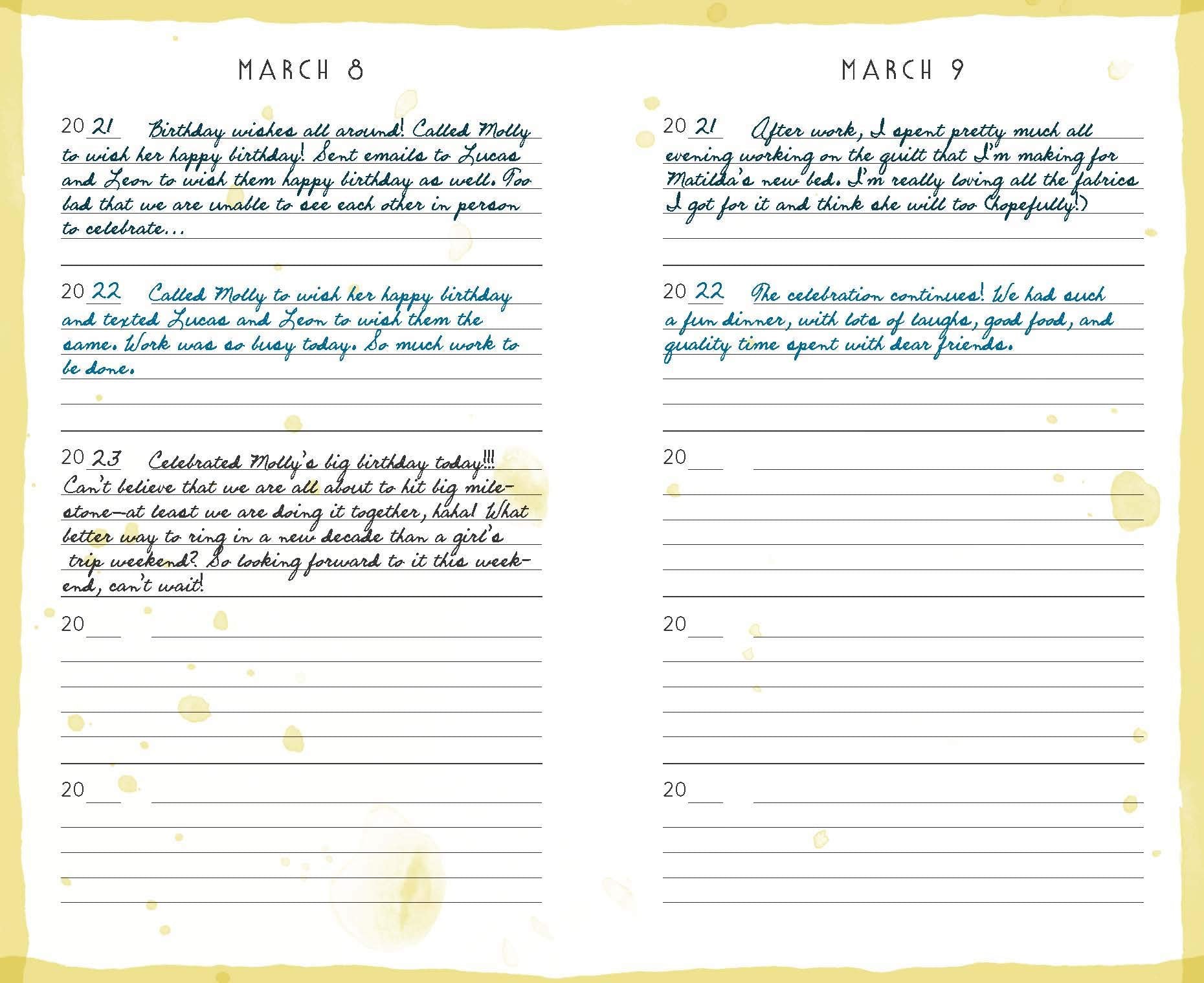 One Line A Day Journal - Rainbow