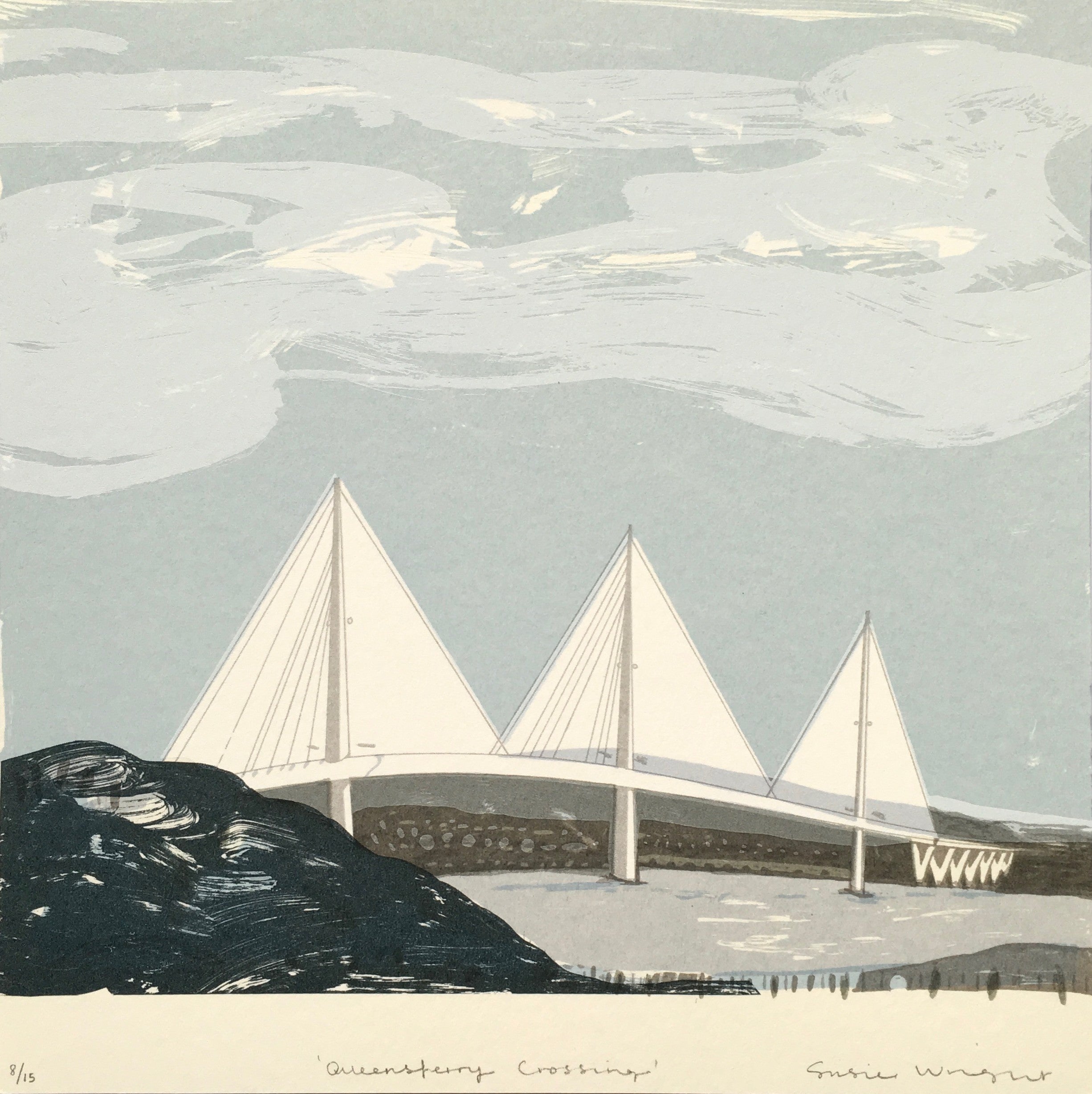 Small Queensferry Crossing Screen Print