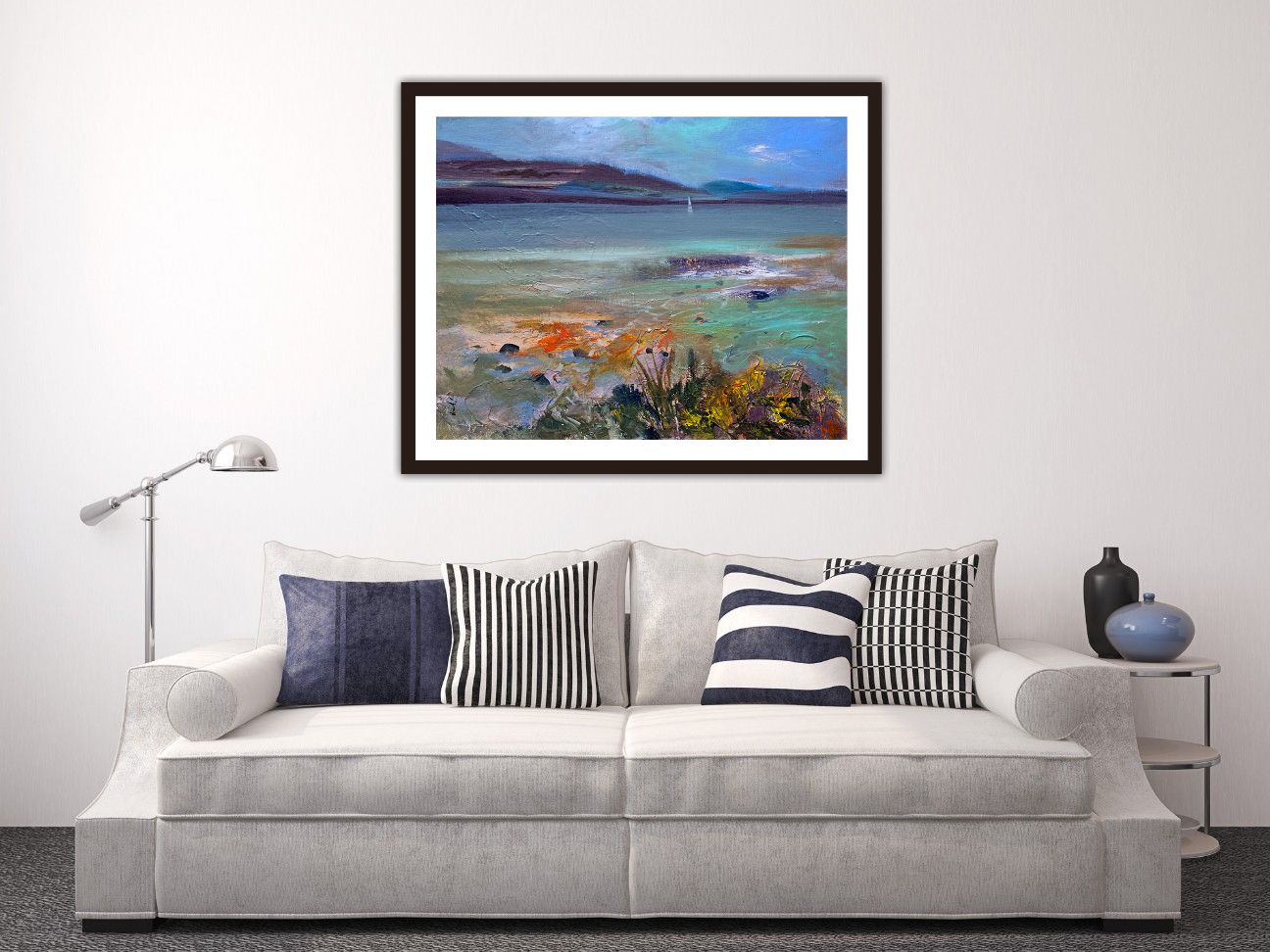 Large Rocky Shore Orkney Art Print