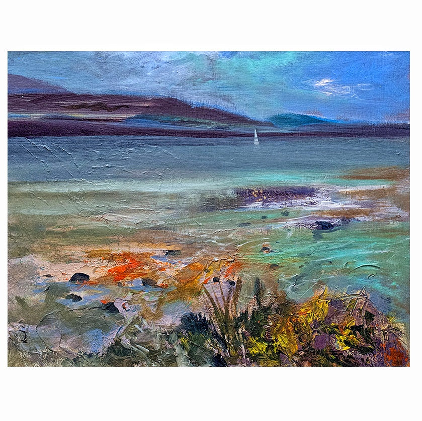 Rocky Shore Orkney Art Print
