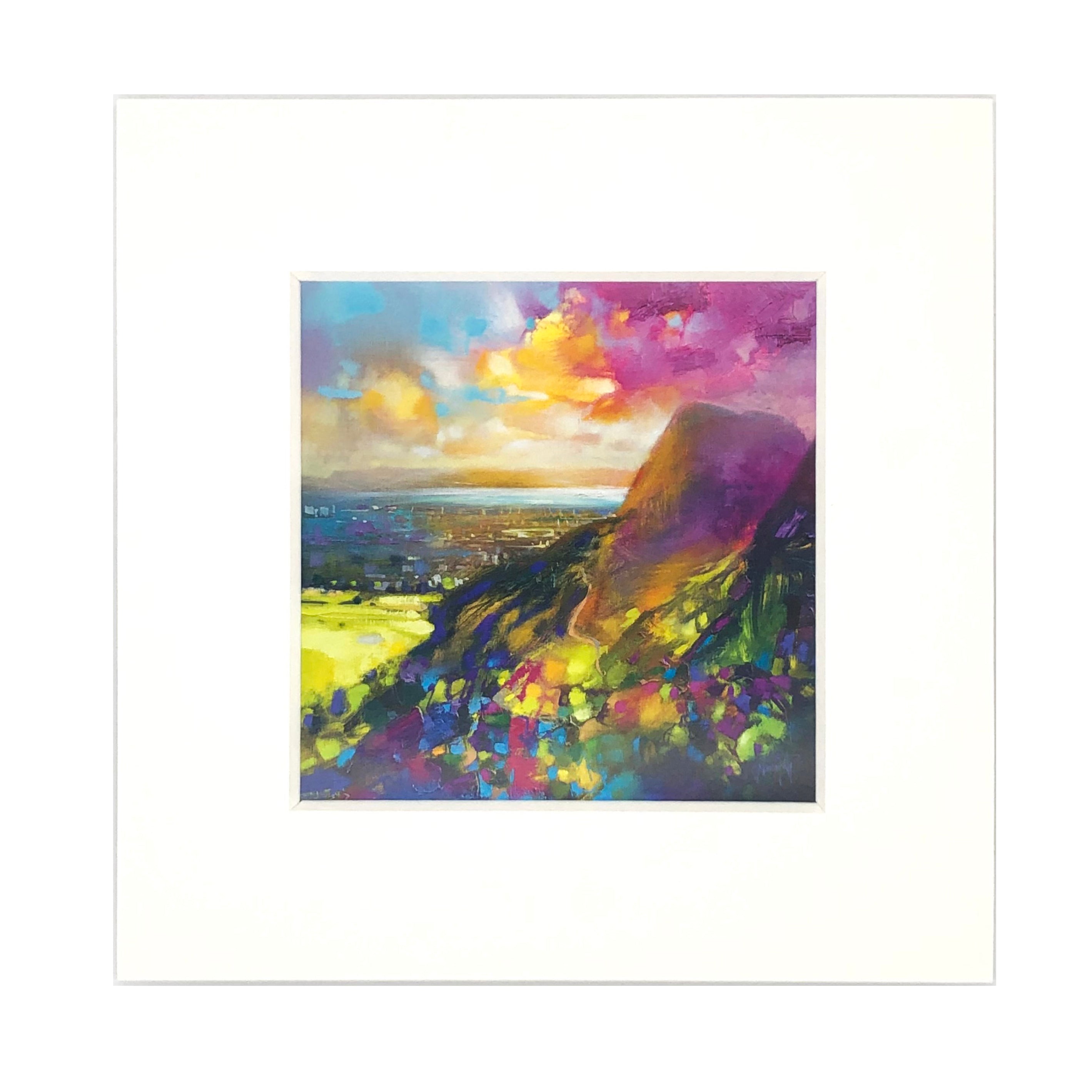 Arthur's Seat Mounted Art Print