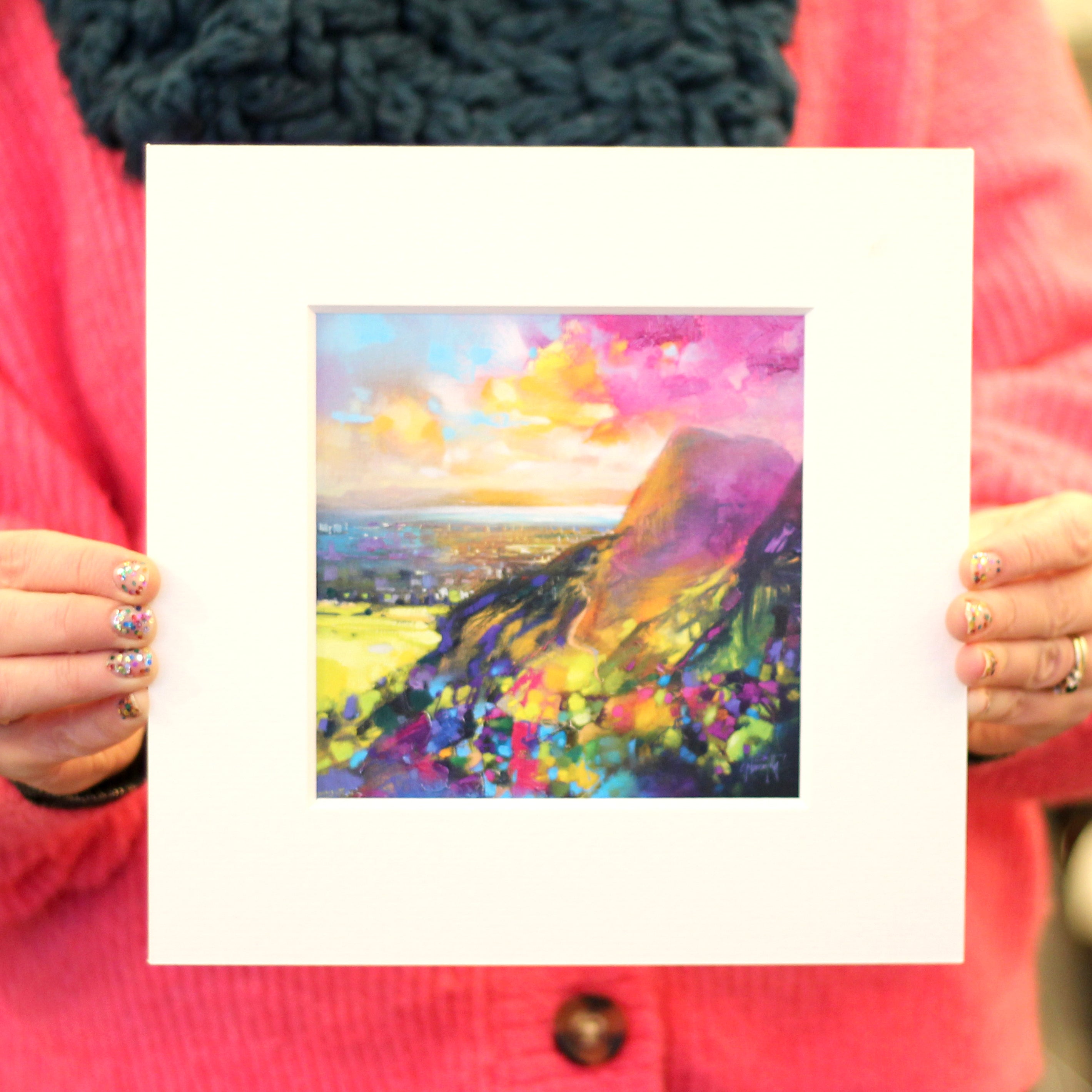 Arthur's Seat Mounted Art Print