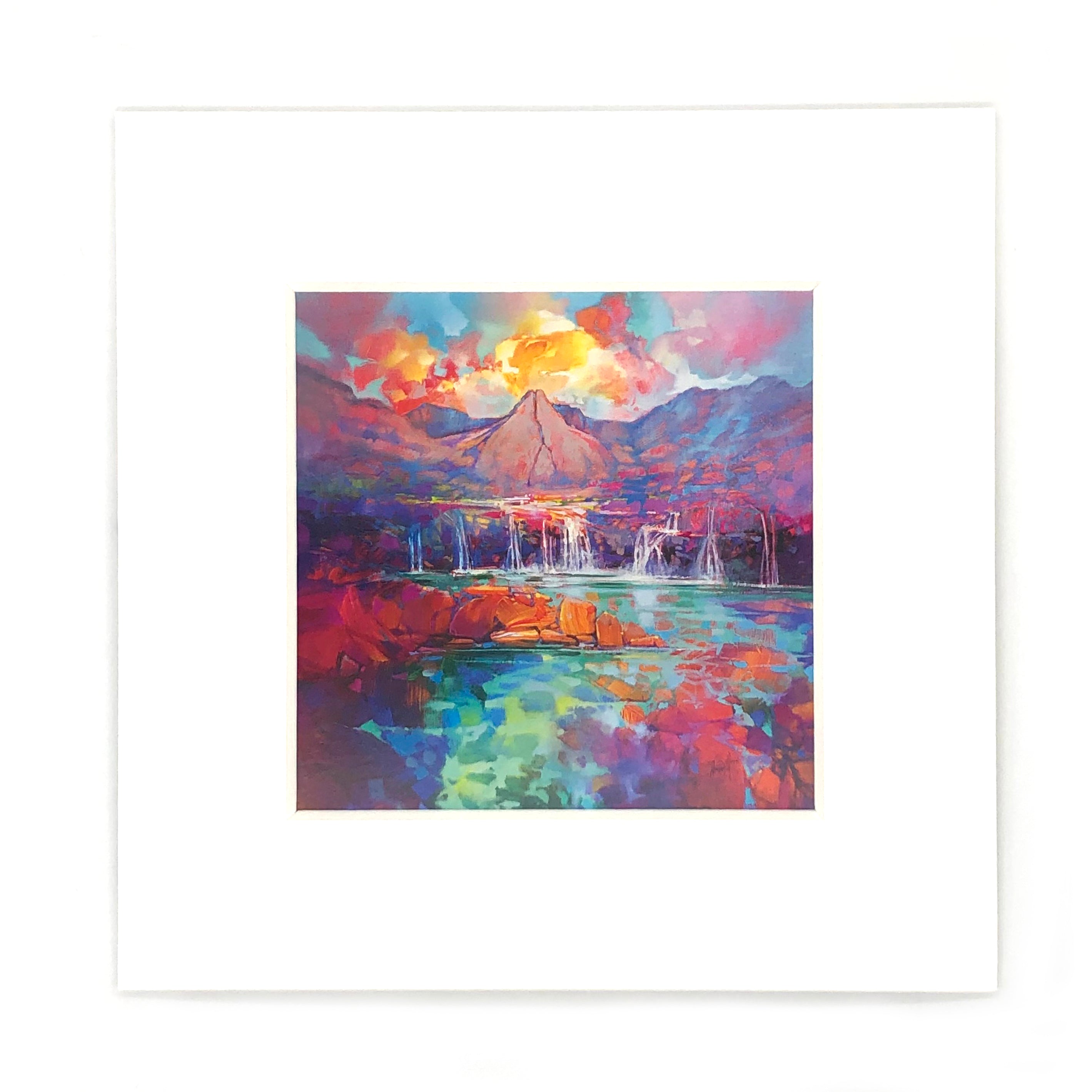 Fairy Pools of Skye Mounted Art Print