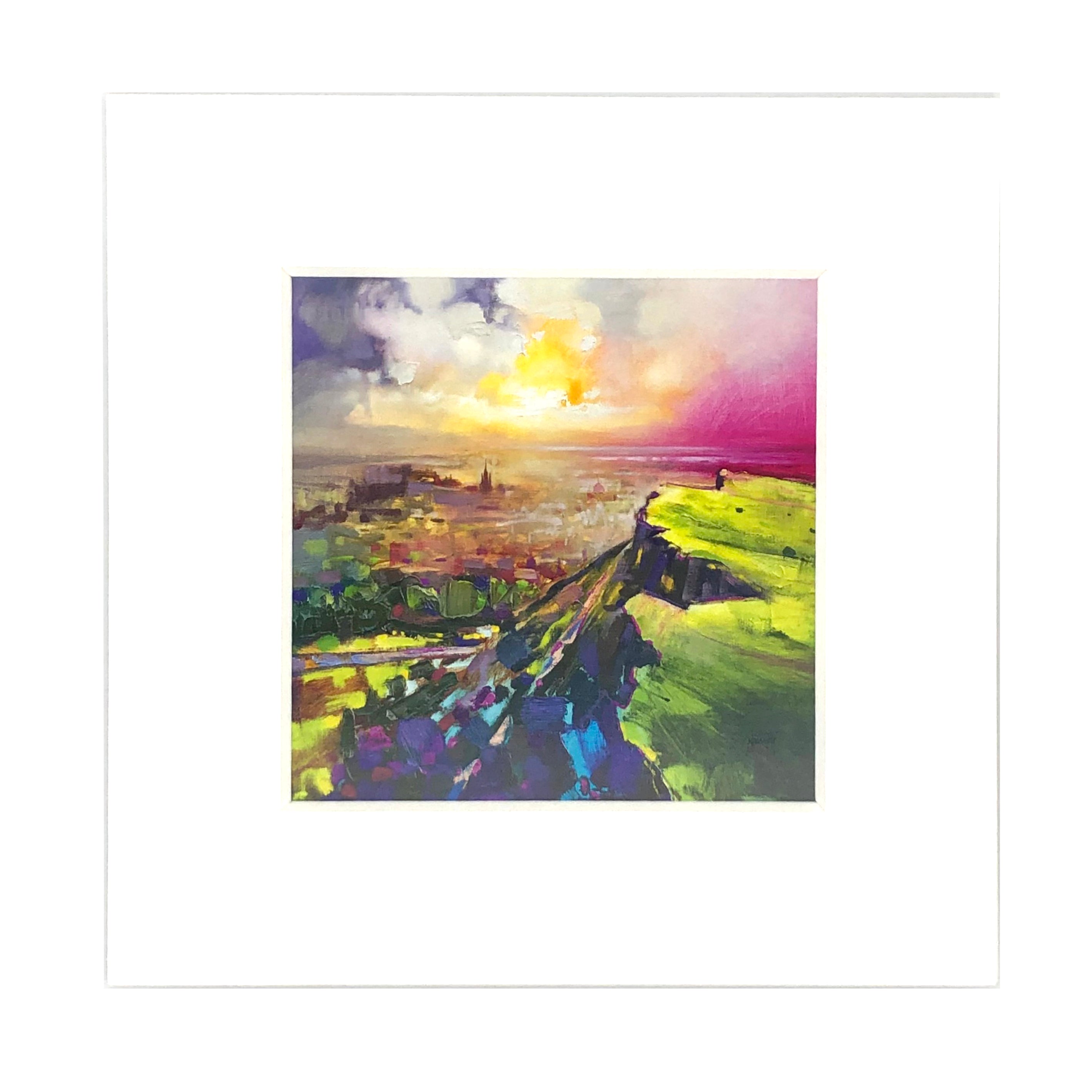 Salisbury Crags Mounted Art Print