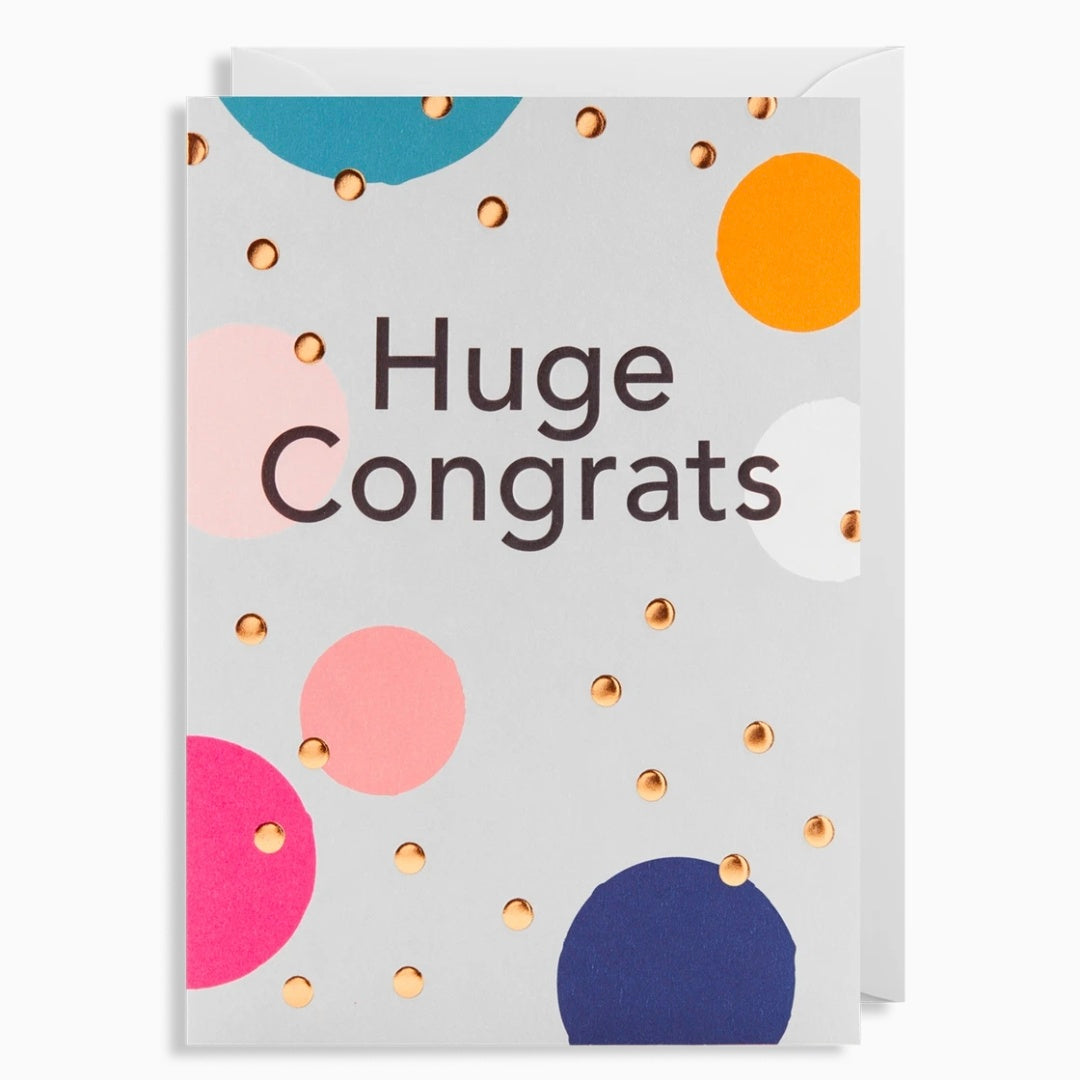 Gold Dots Congratulations Card