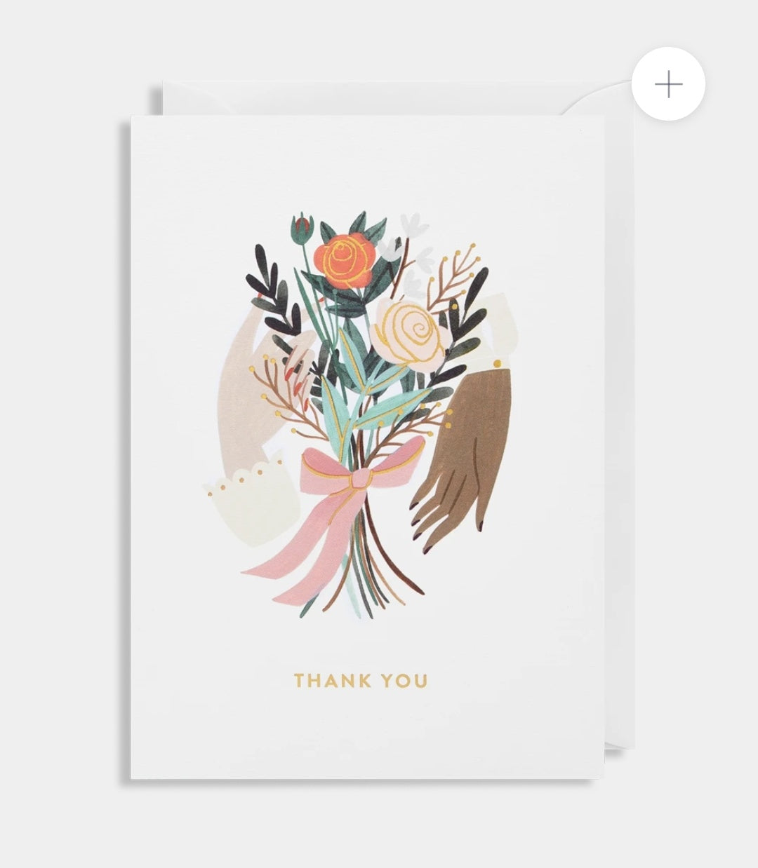 Thank You  - Folk Art Card by Meghann Rader