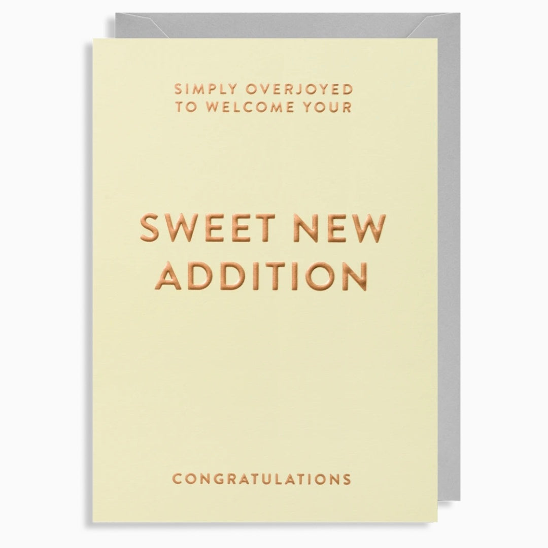 Simply Overjoyed New Baby Card