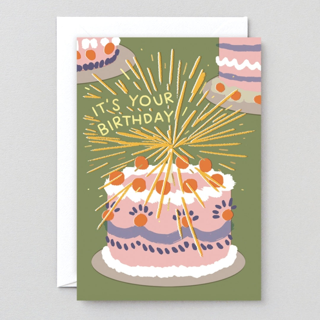 Cake Fountain Birthday Card