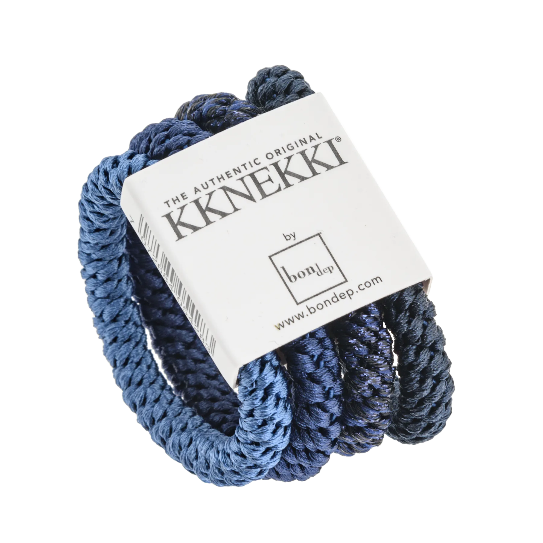 Set Of 4 Shades Of Blue Kknekki Hair Ties