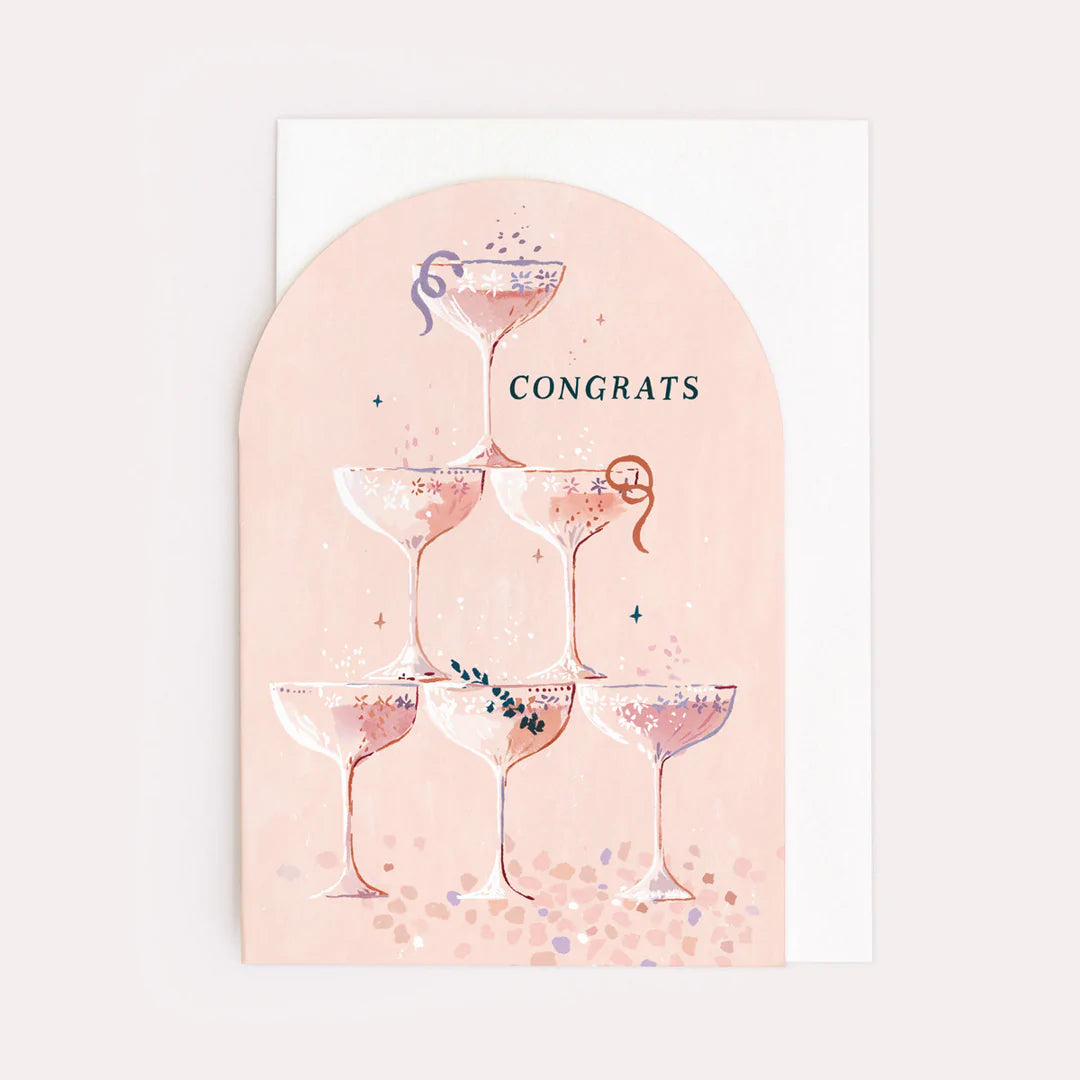 Congrats Champagne Congratulations Card
