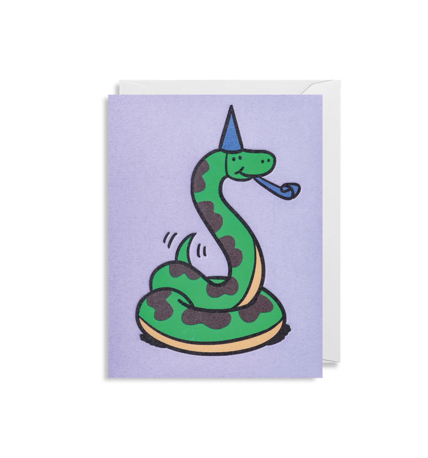 Snake With Party Hat Mini Card