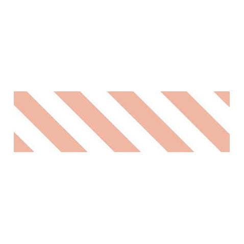 Stripe Salmon Pink MT Washi Tape