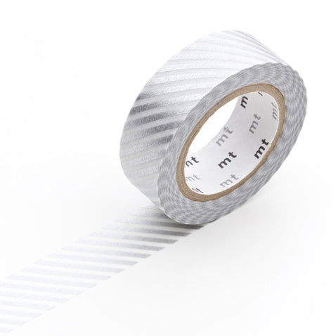 Stripe Silver MT Washi Tape