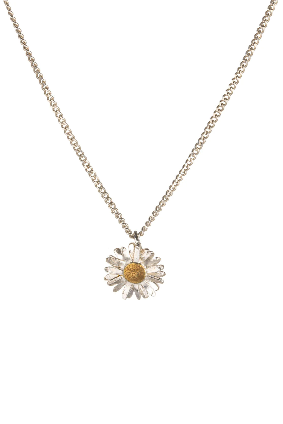 Silver hot sale daisy necklace