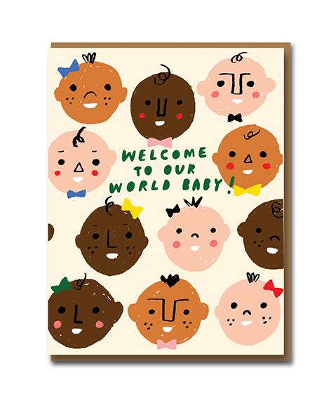 Welcome To Our World New Baby Card