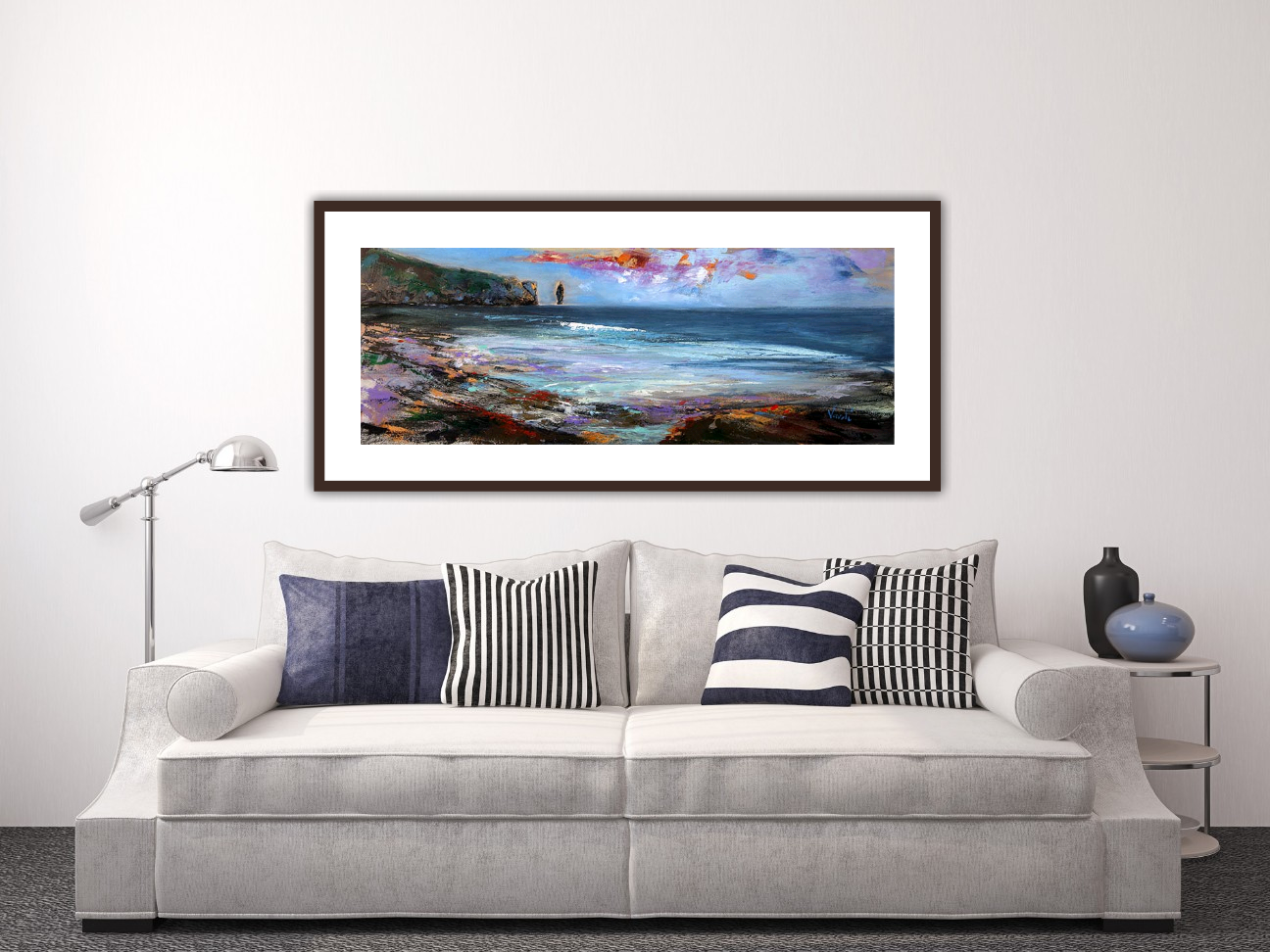 Large Working Of The Wind Sandwood Bay Art Print