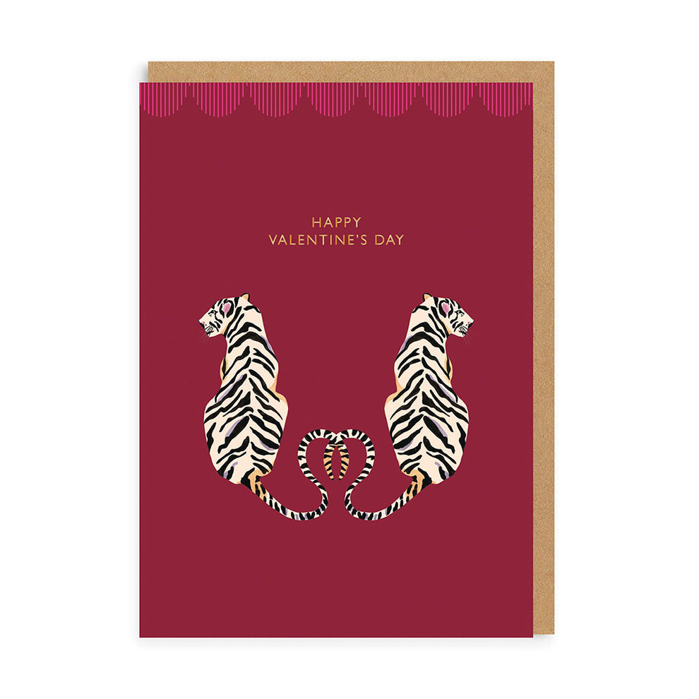 Valentine's Tigers Card