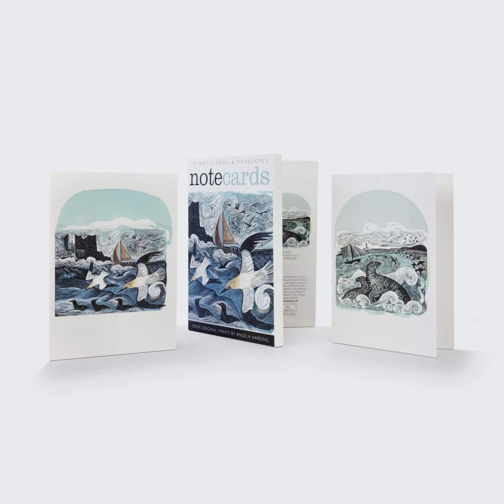 Pack Of 10 Sea Notecards & Envelopes