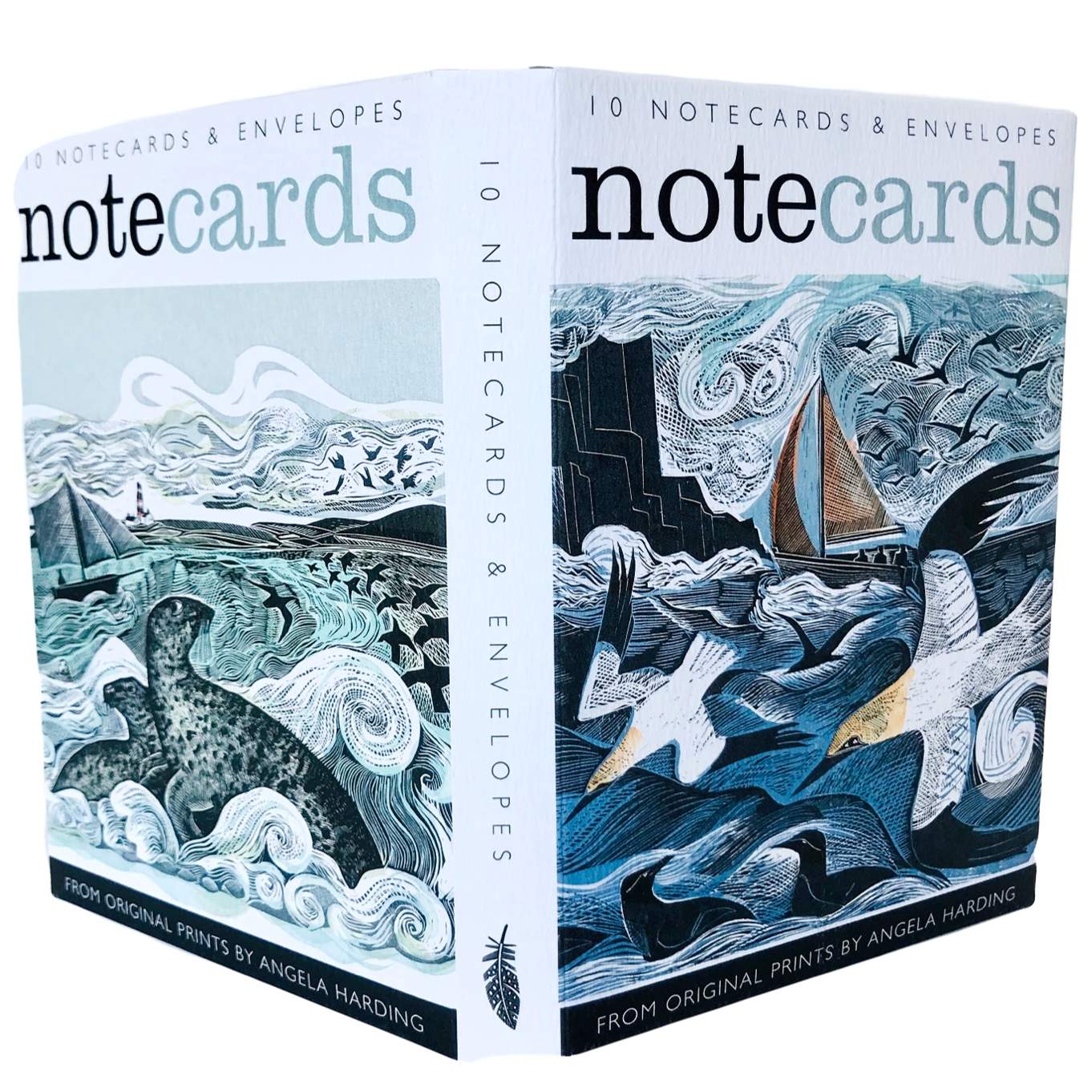 Pack Of 10 Sea Notecards & Envelopes