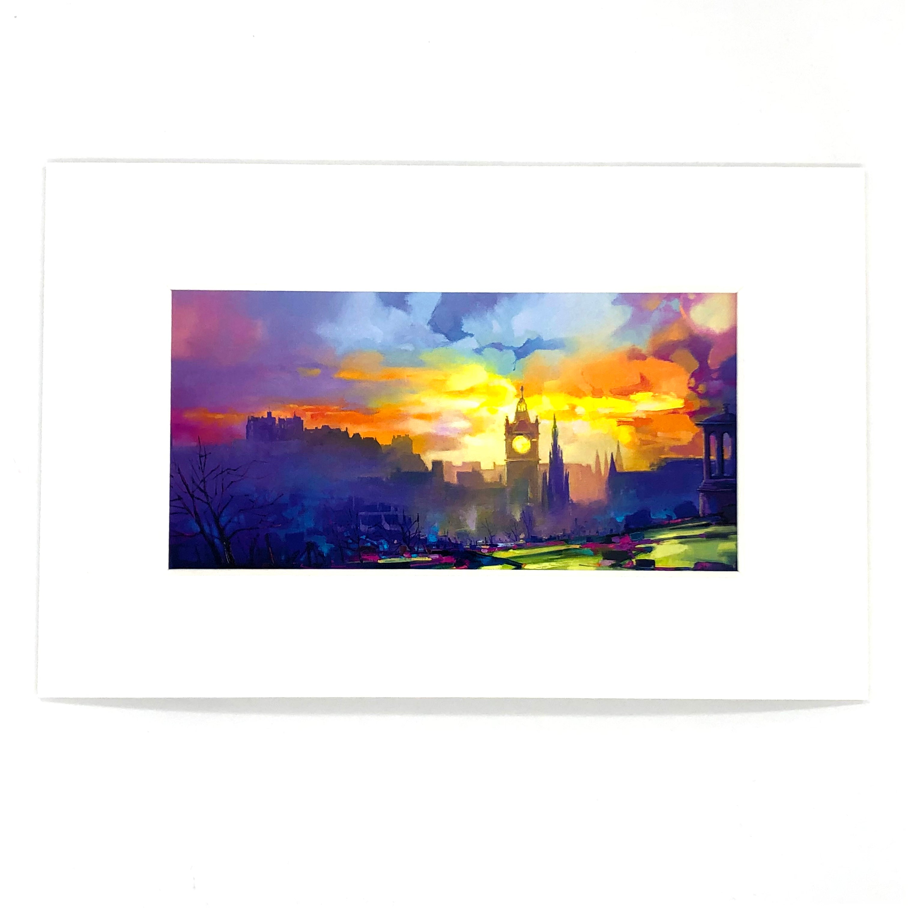 Calton Hill Mounted Art Print