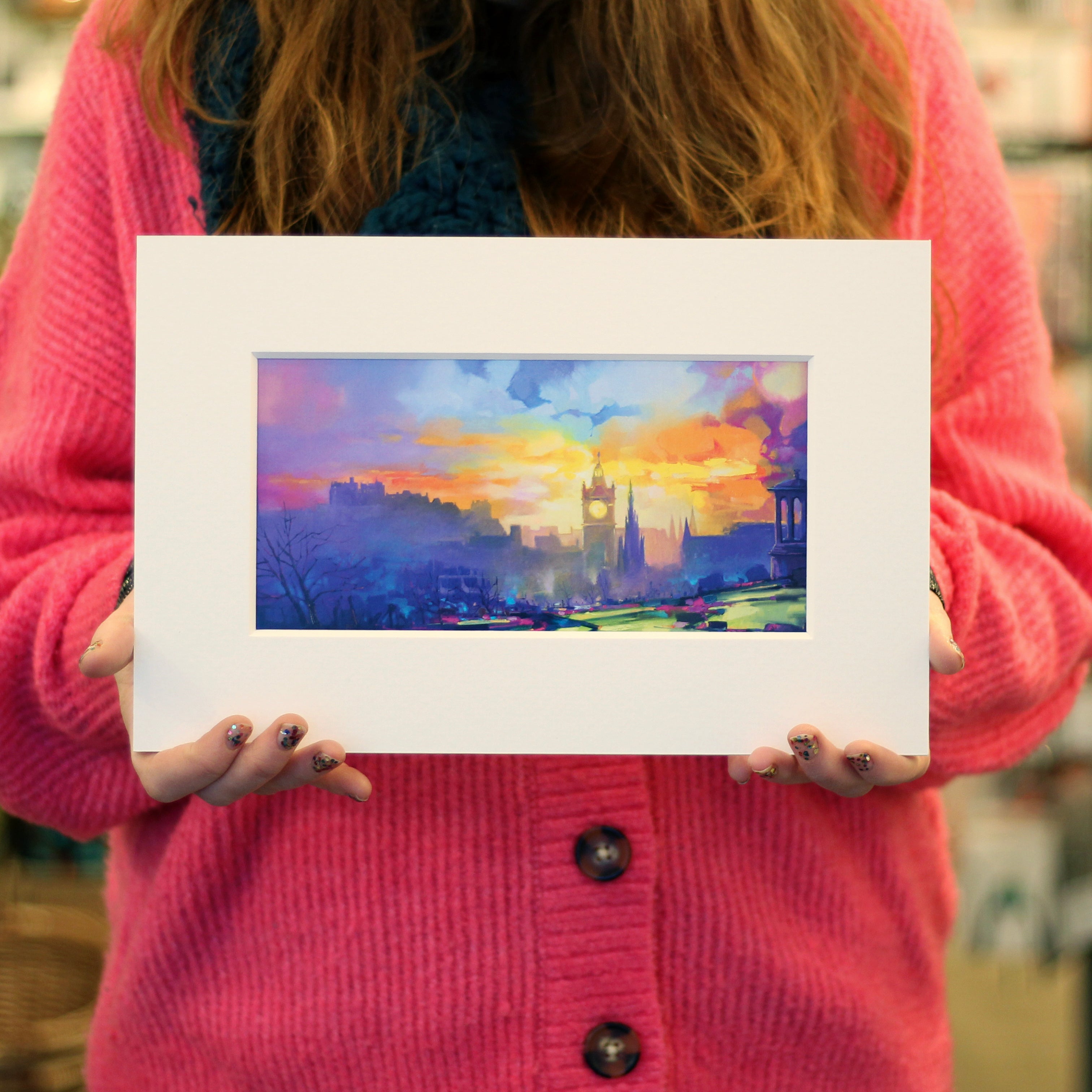 Calton Hill Mounted Art Print