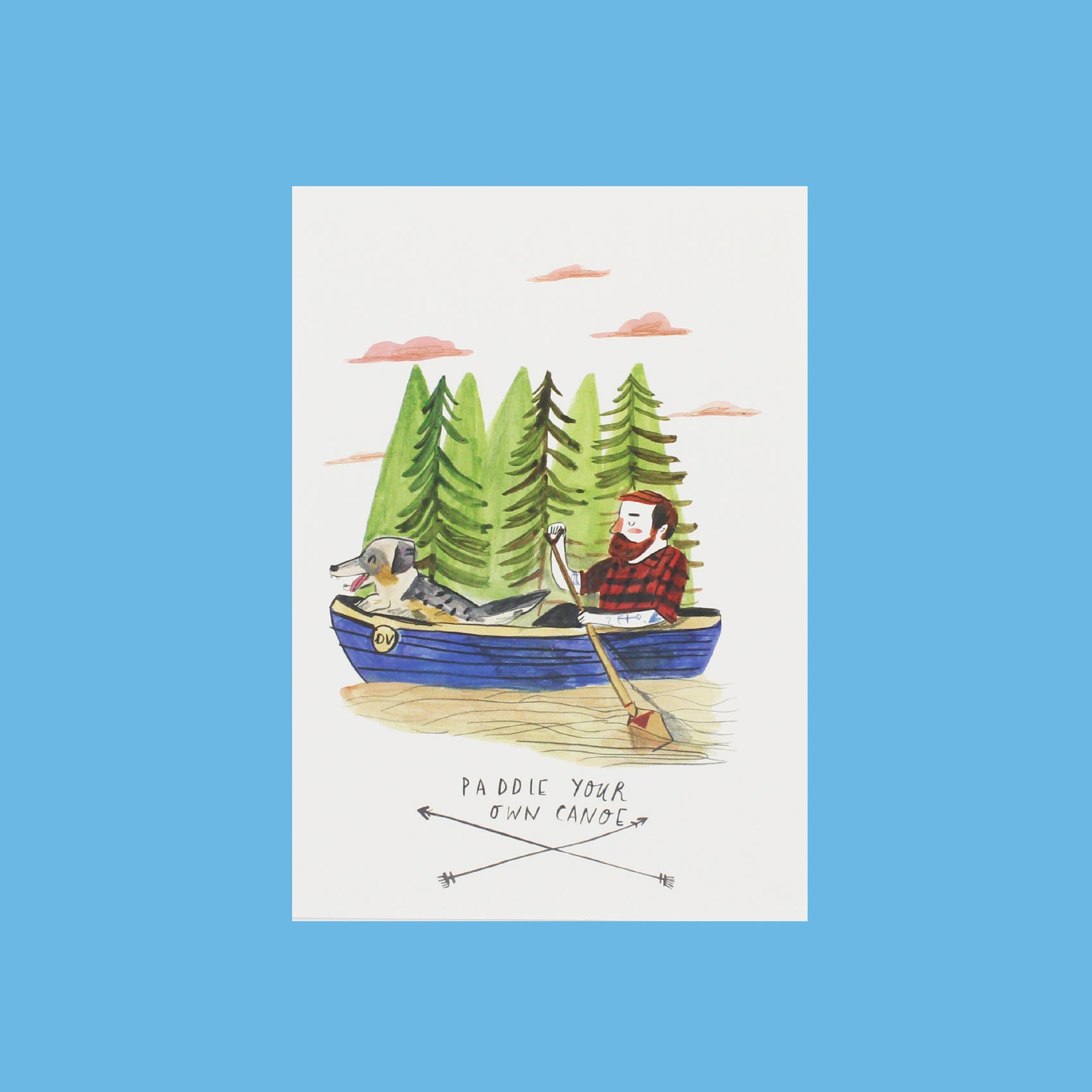 Paddle Your Own Canoe Dick Vincent Postcard