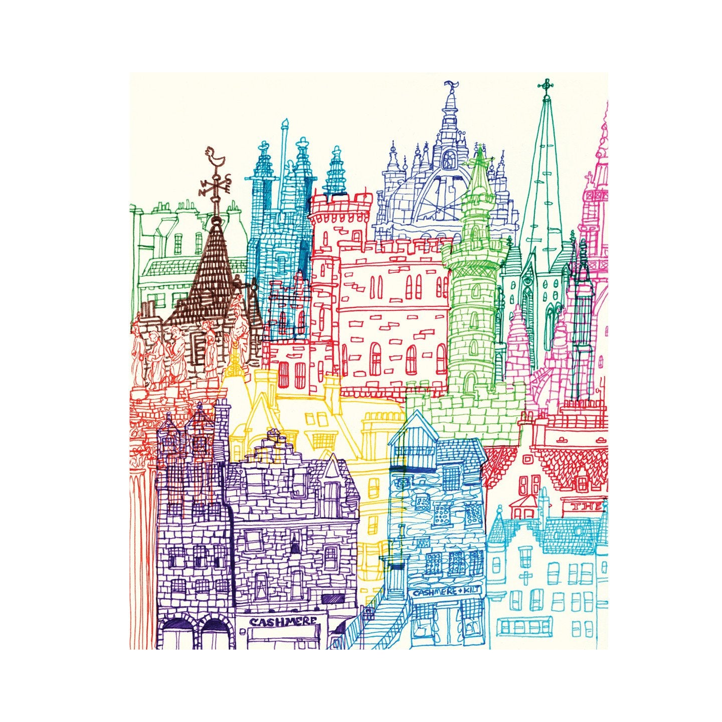 Edinburgh Towers Art Print