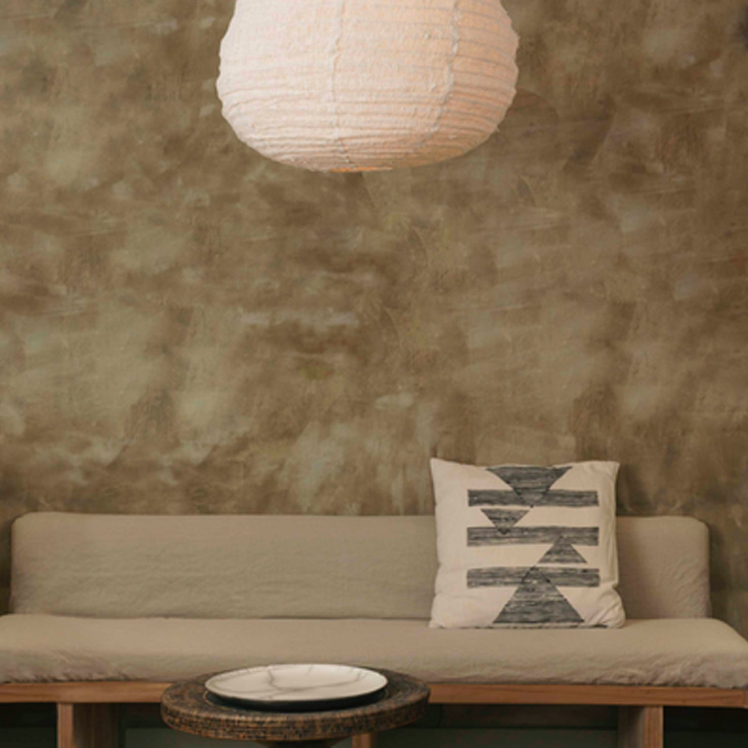 Small 60cm Pear Shaped Cream Cotton Pendant Lampshade