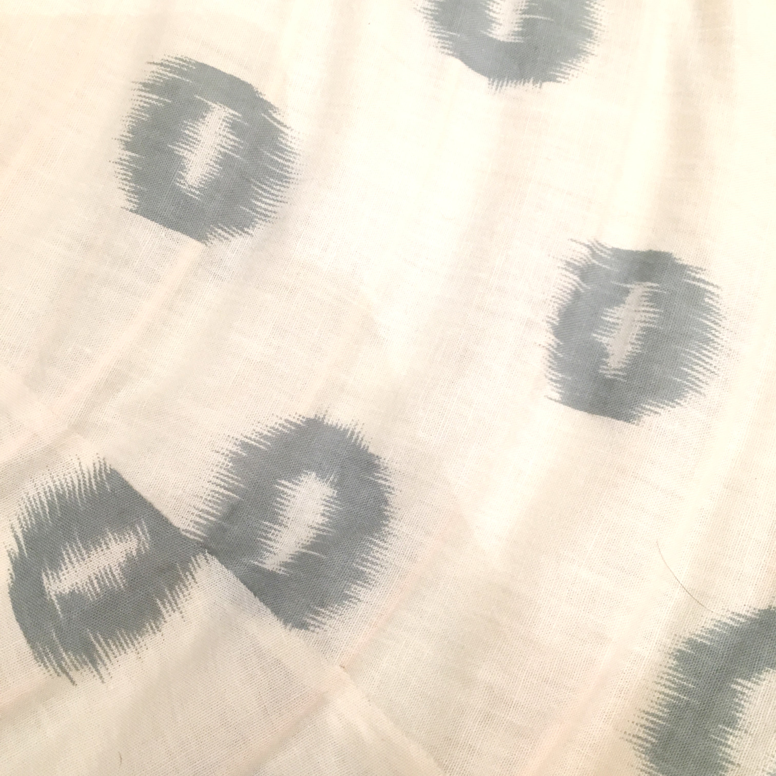 Large 80cm Cream & Grey Yau Cotton Pendant Lampshade