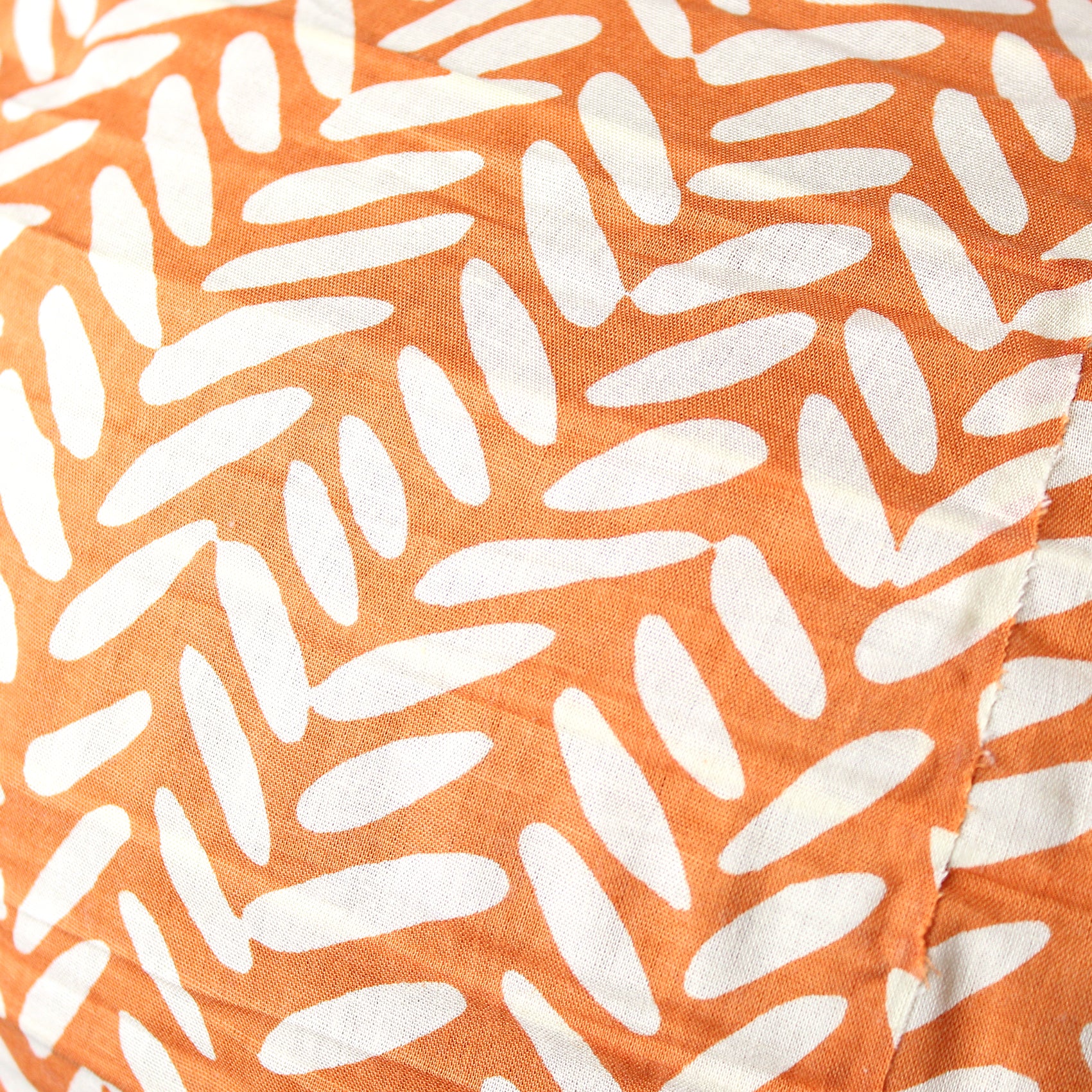 Small 60cm Cream & Orange Rice Cotton Pendant Lampshade