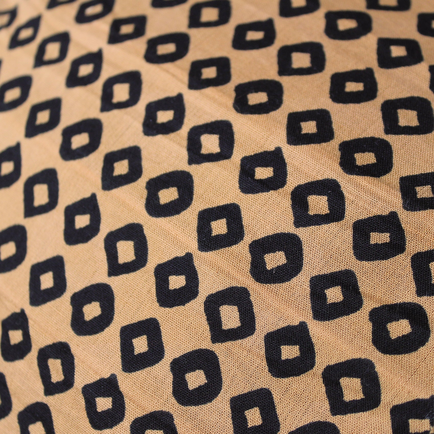 Small 60cm Black & Brown Savanna Togo Cotton Pendant Lampshade