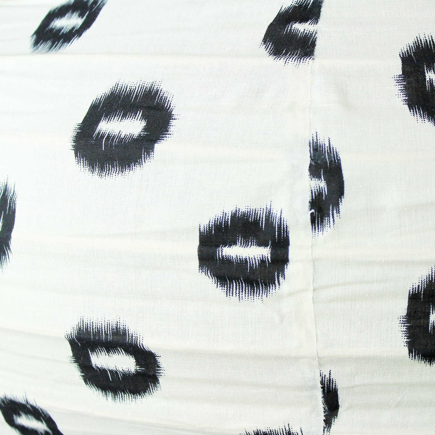 Small 60cm Cream & Black Yau Cotton Pendant Lampshade