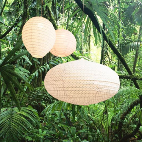 Large 80cm Cream Cotton Pendant Lampshade