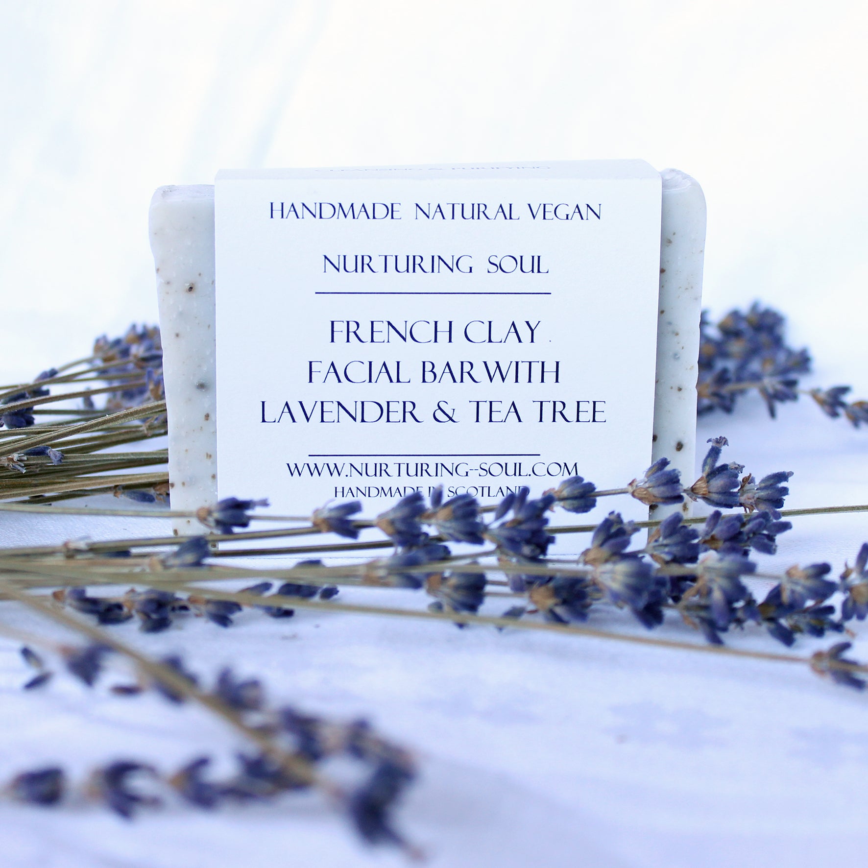 French Clay Facial Bar With Lavender & Tea Tree