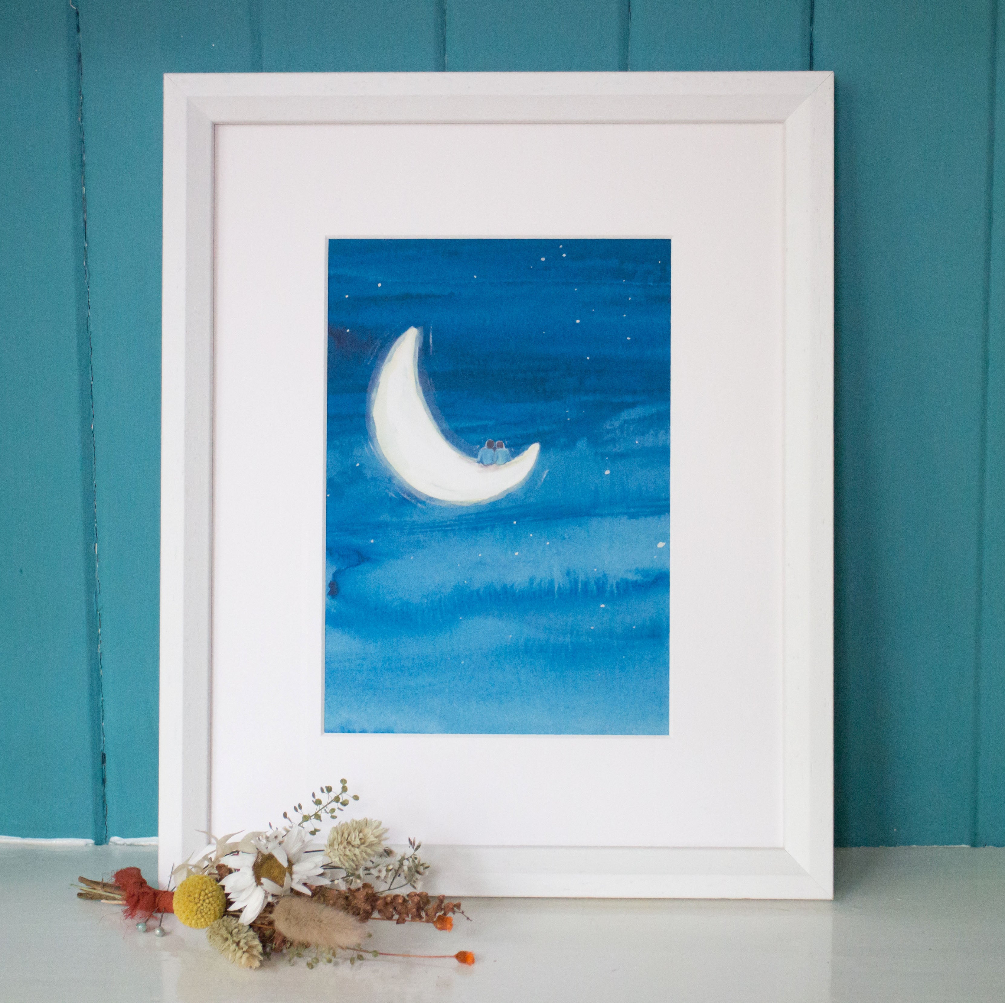 A5 On The Moon Art Print