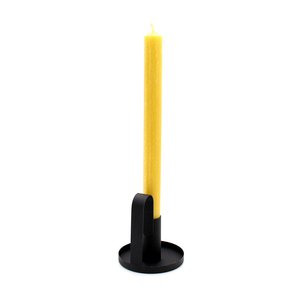 Black Iron Tall Candle Holder