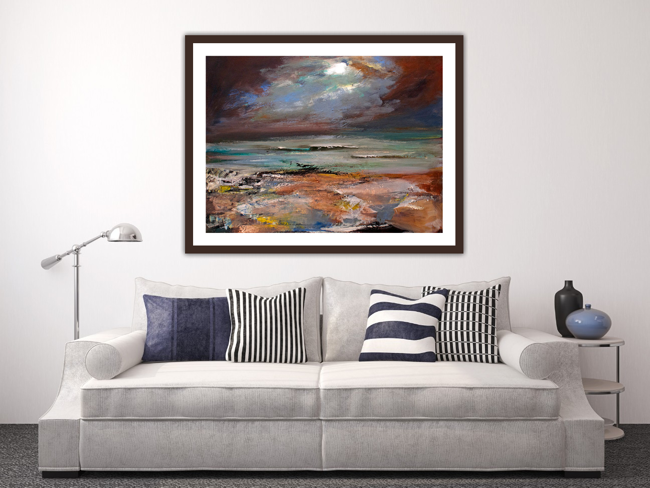At The Beach Art Print
