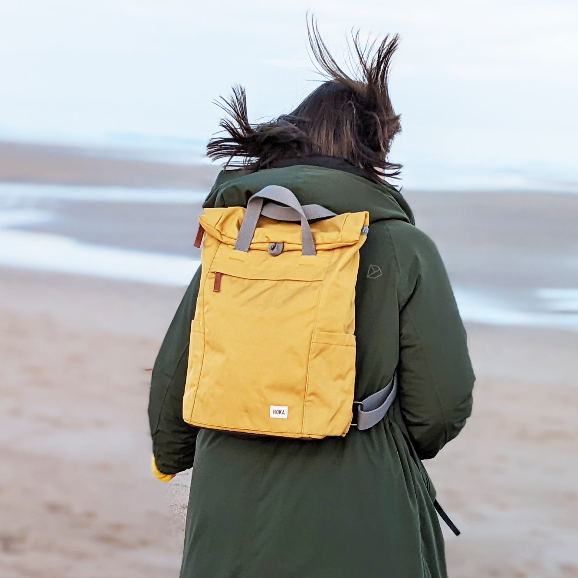 Medium Flax Sustainable Finchley Backpack